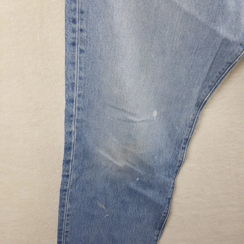Levi Strauss 501 Jeans Mens Light Wash Button Fly Straight Leg Denim‎ Pants XX